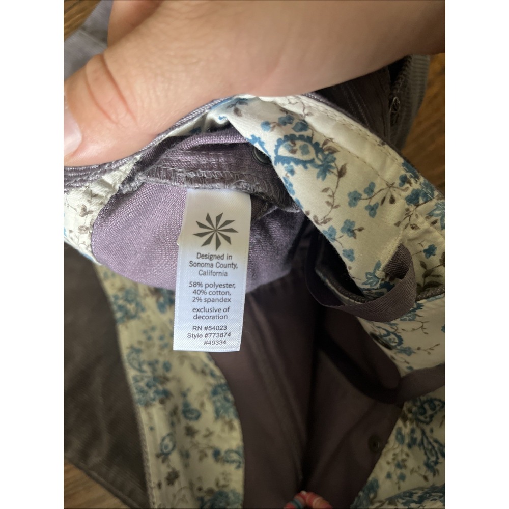 Athleta Skirt Size‎ 4 Tall Short Purple Corduroy Pockets - Picture 7 of 10